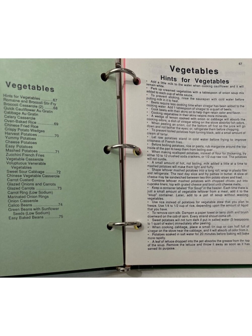 Immanuel Lutheran Church Cookbook 1987 Vtg Recipe Collection Ring Bound Canning - Picture 8 of 16
